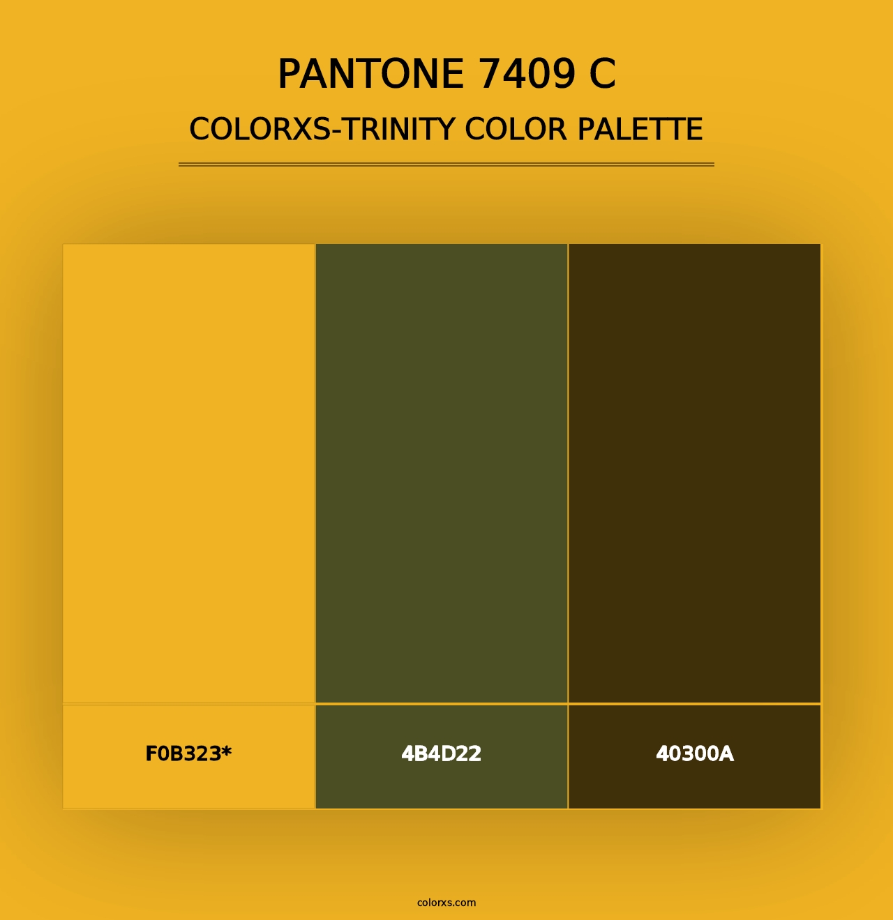 PANTONE 7409 C - Colorxs Trinity Palette