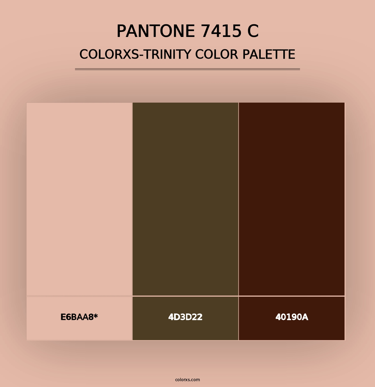 PANTONE 7415 C - Colorxs Trinity Palette