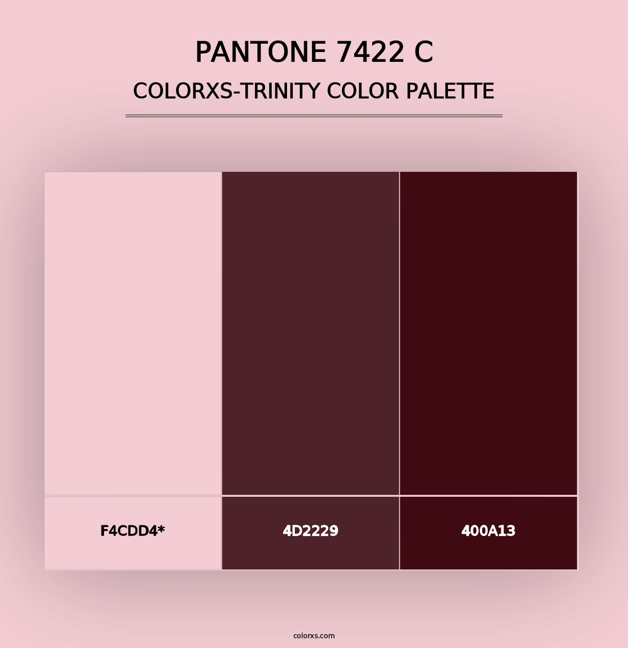 PANTONE 7422 C - Colorxs Trinity Palette