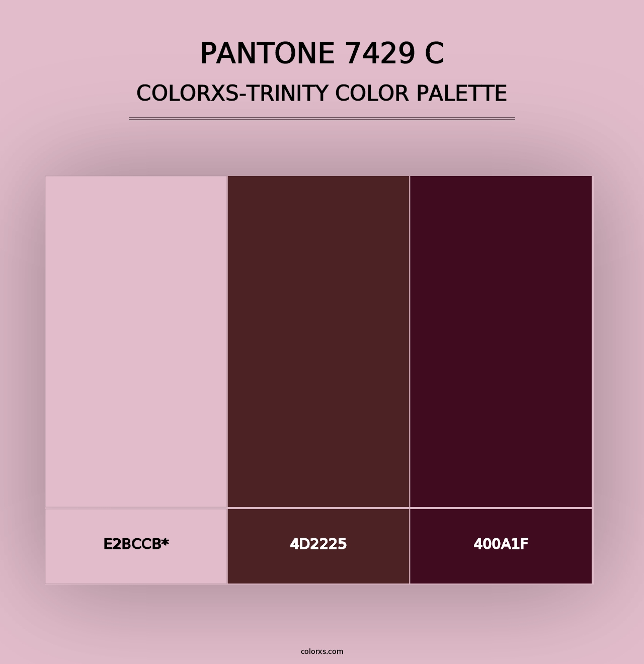 PANTONE 7429 C - Colorxs Trinity Palette