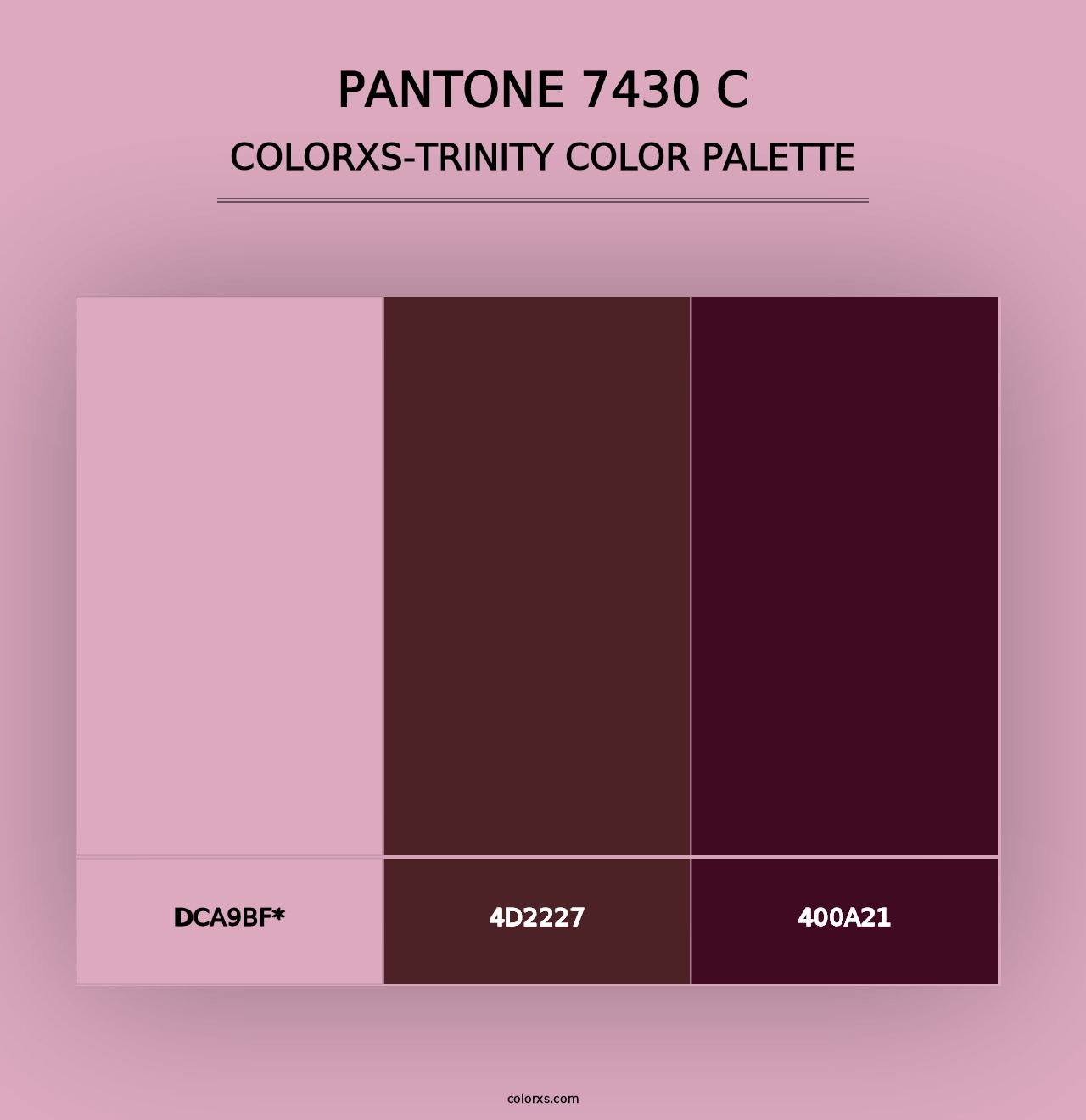 PANTONE 7430 C - Colorxs Trinity Palette