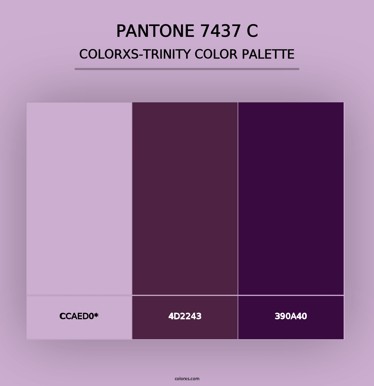 PANTONE 7437 C - Colorxs Trinity Palette