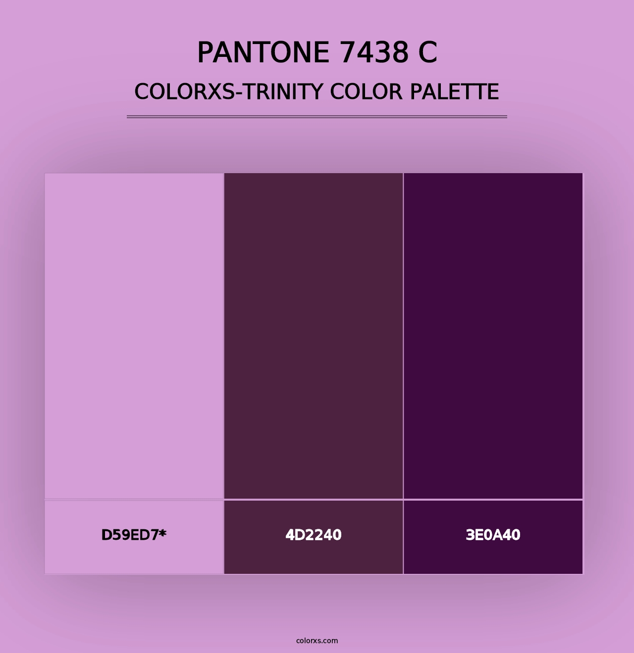 PANTONE 7438 C - Colorxs Trinity Palette