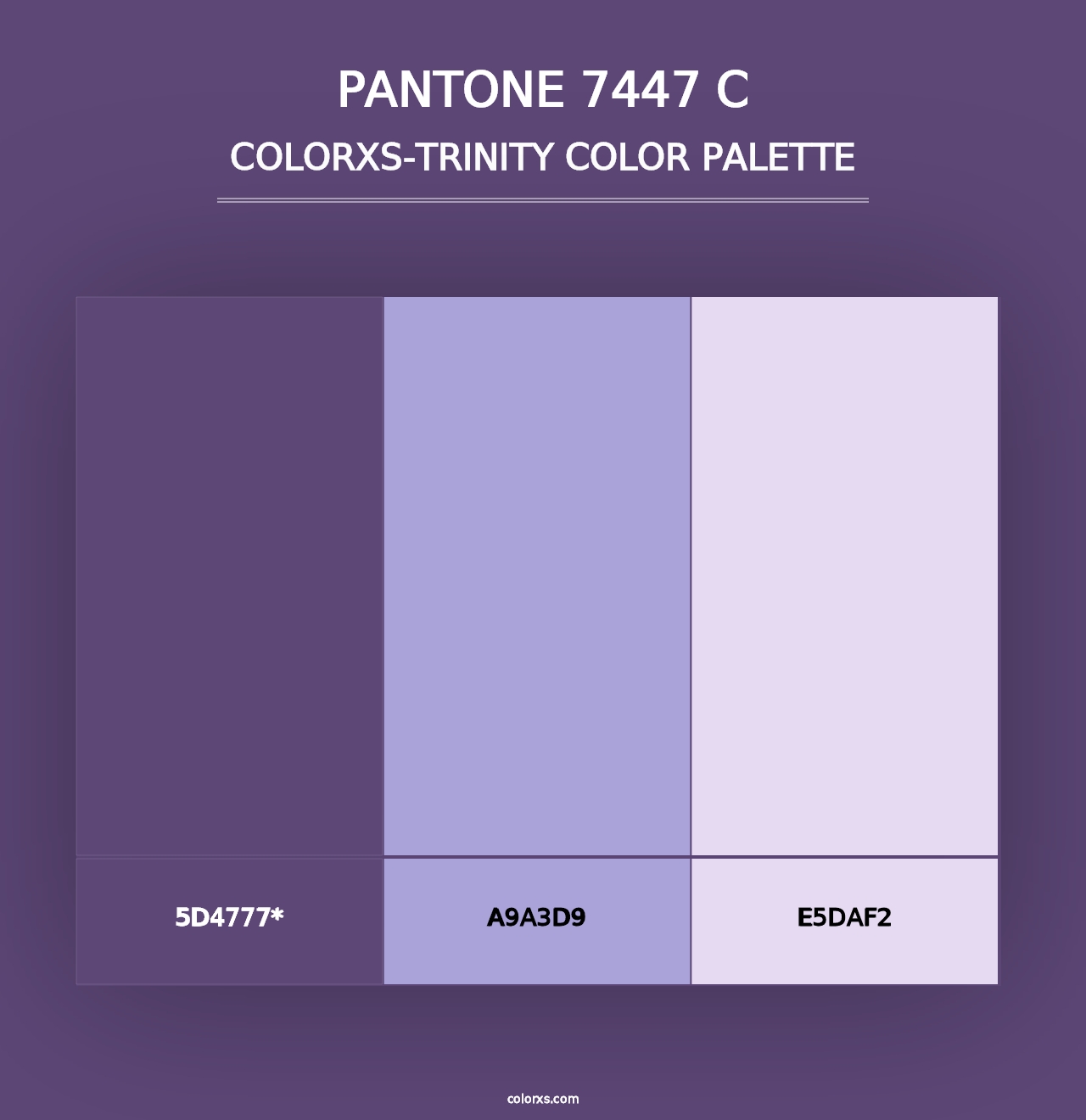 PANTONE 7447 C - Colorxs Trinity Palette