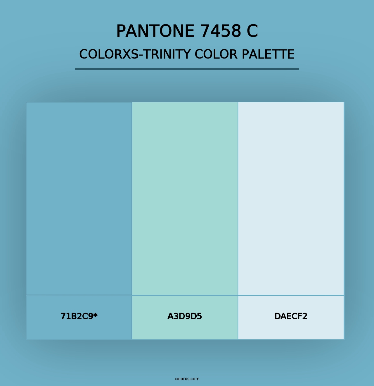 PANTONE 7458 C - Colorxs Trinity Palette