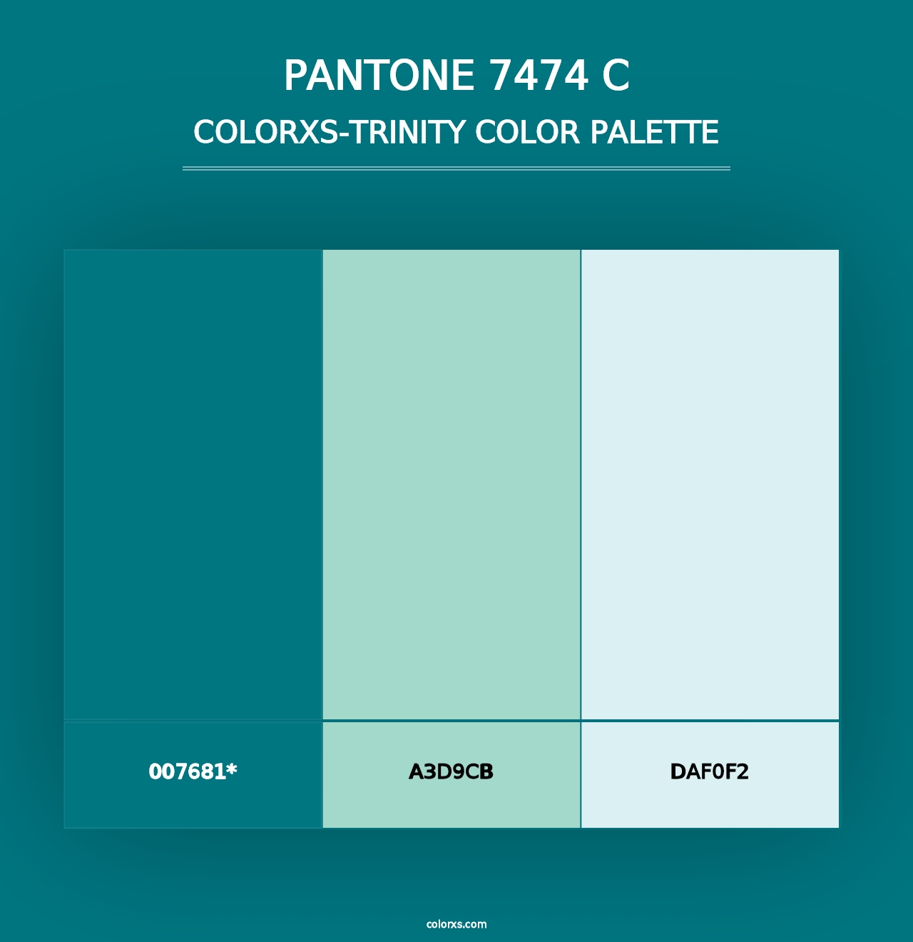 PANTONE 7474 C - Colorxs Trinity Palette