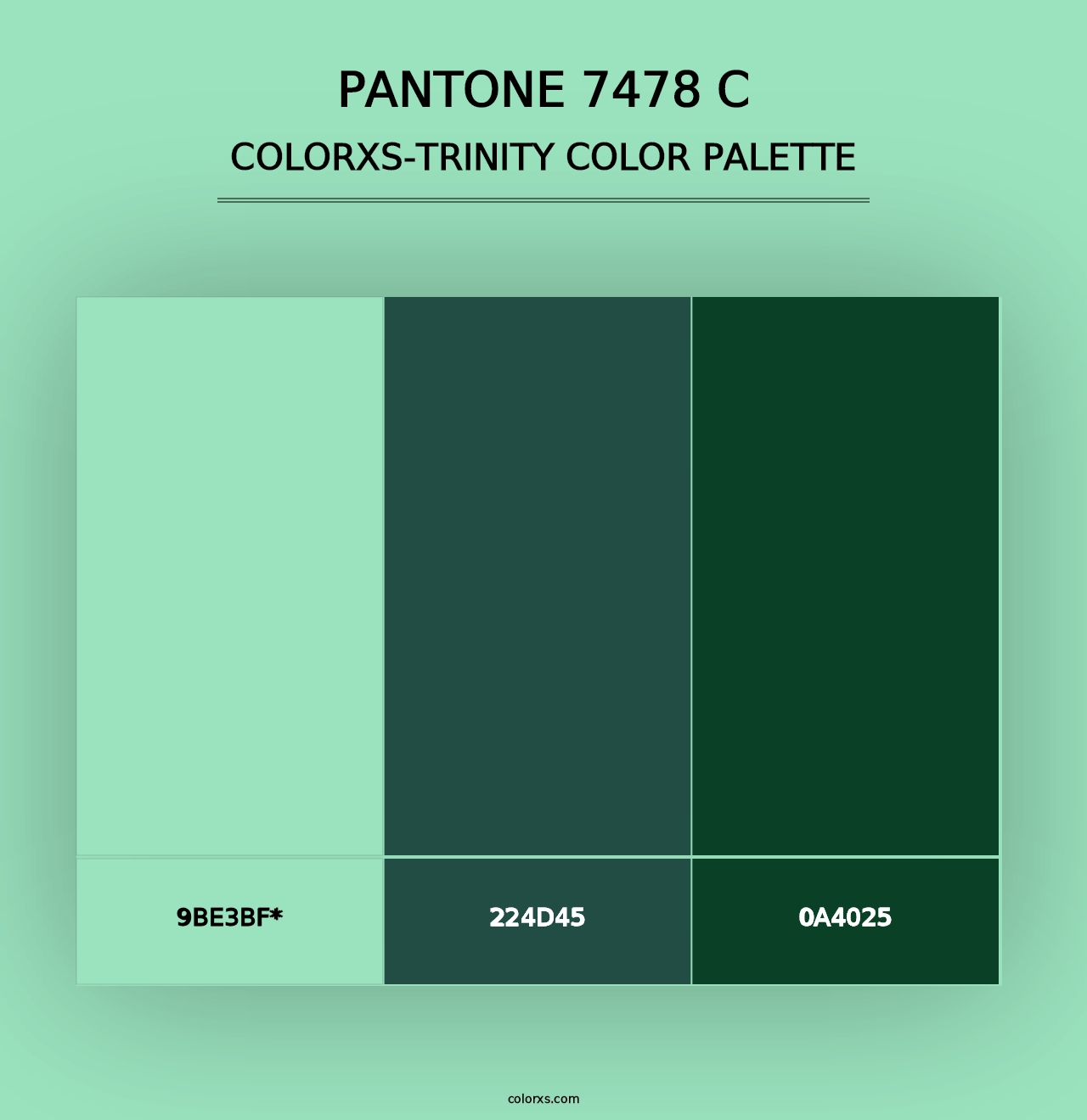 PANTONE 7478 C - Colorxs Trinity Palette