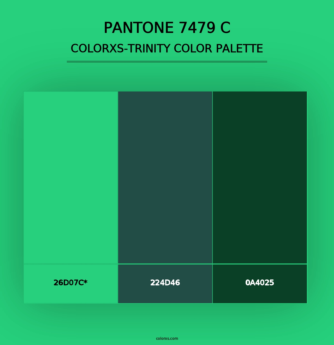 PANTONE 7479 C - Colorxs Trinity Palette