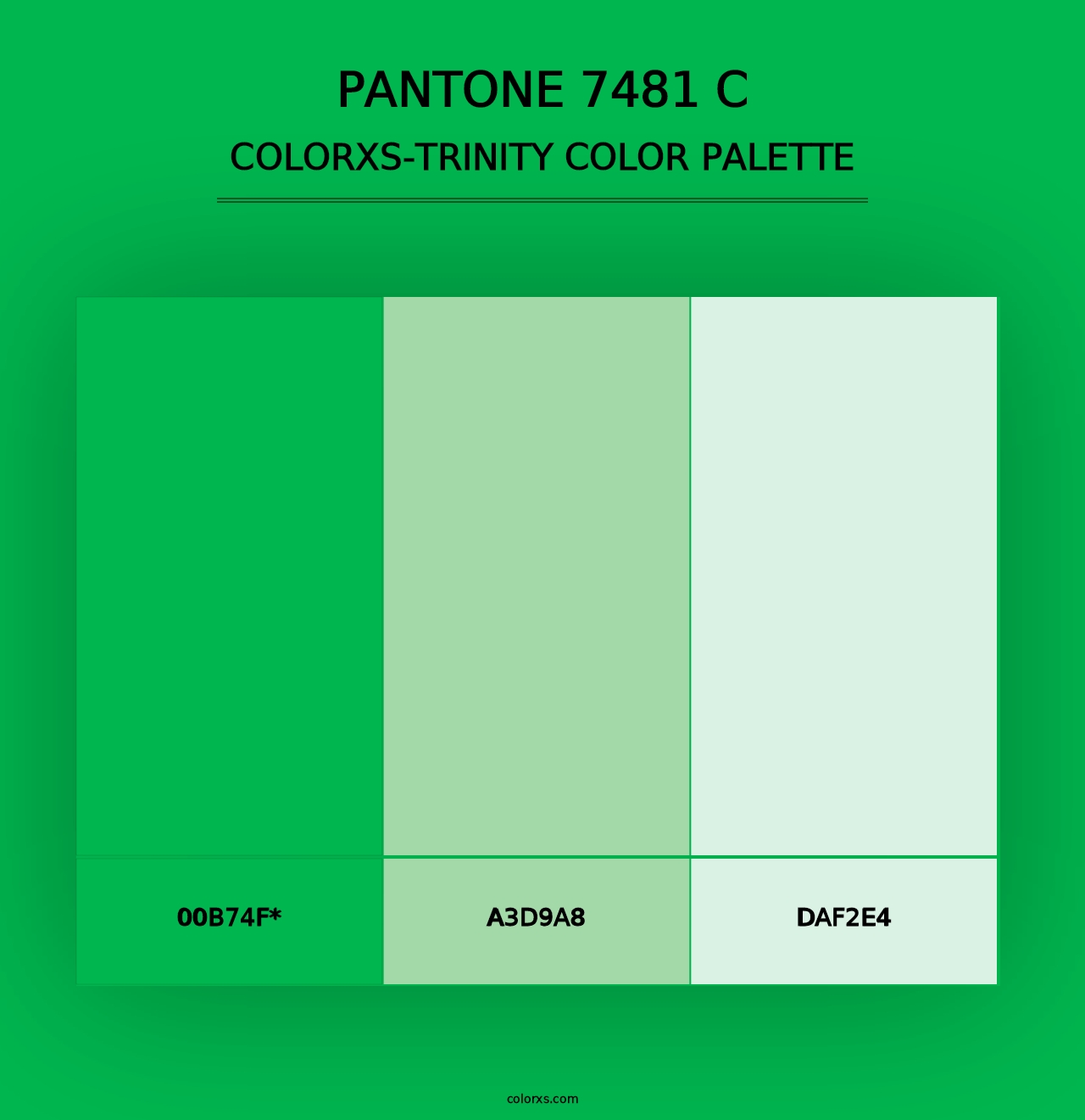 PANTONE 7481 C - Colorxs Trinity Palette