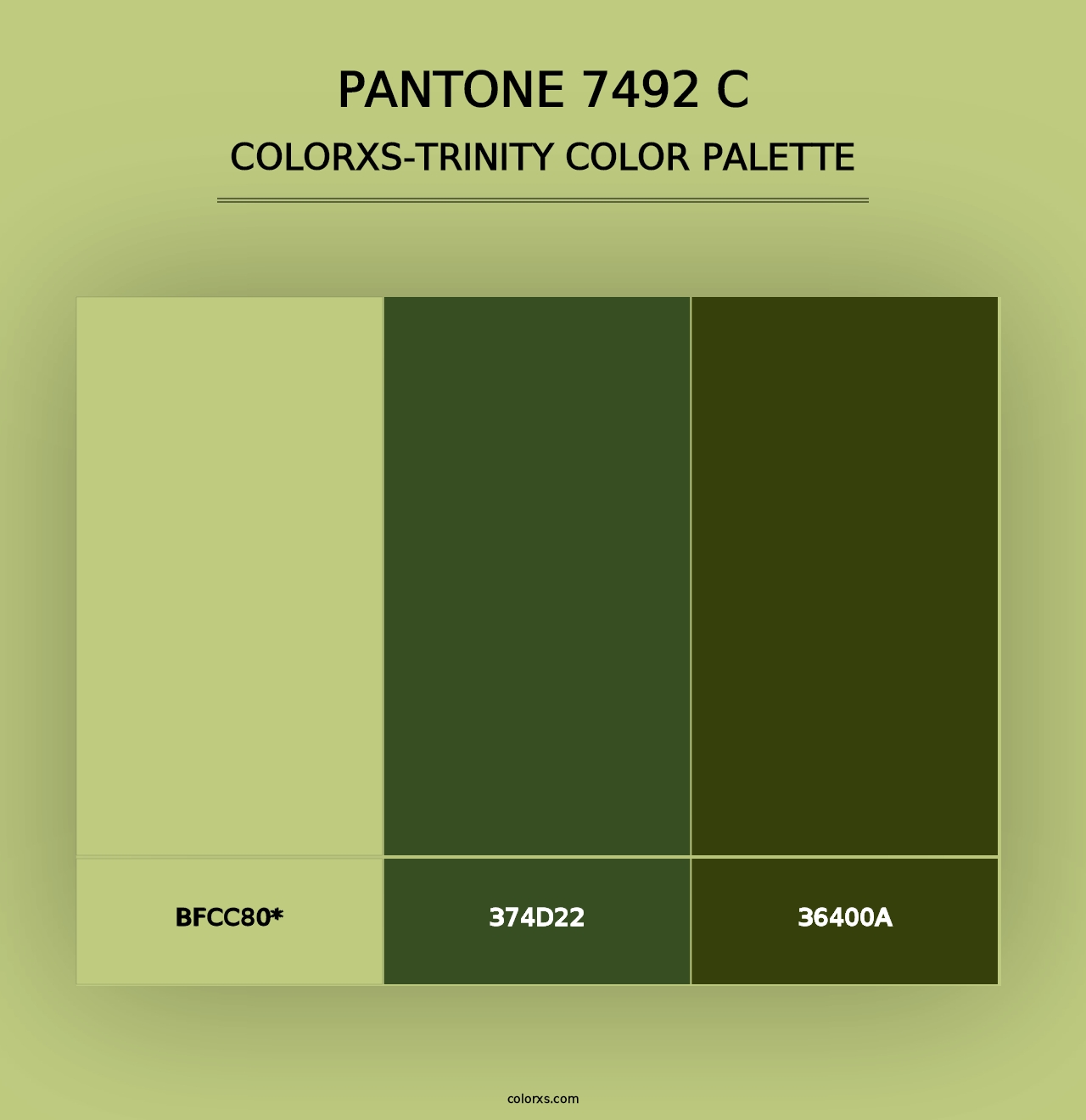 PANTONE 7492 C - Colorxs Trinity Palette