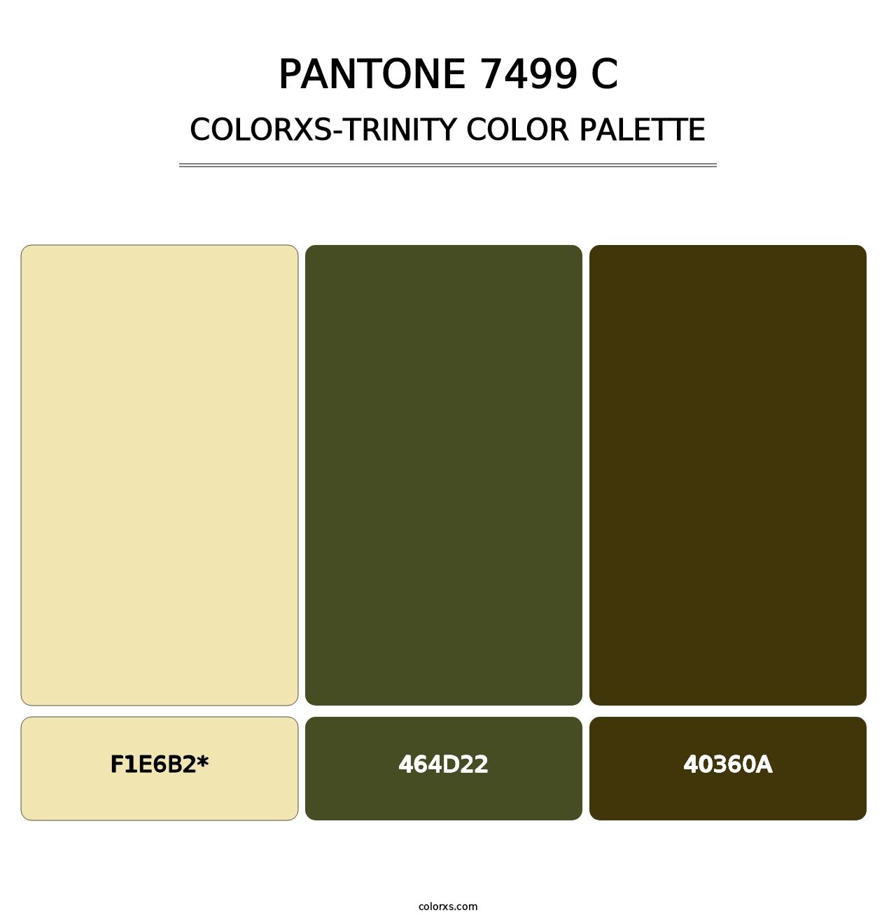 PANTONE 7499 C - Colorxs Trinity Palette