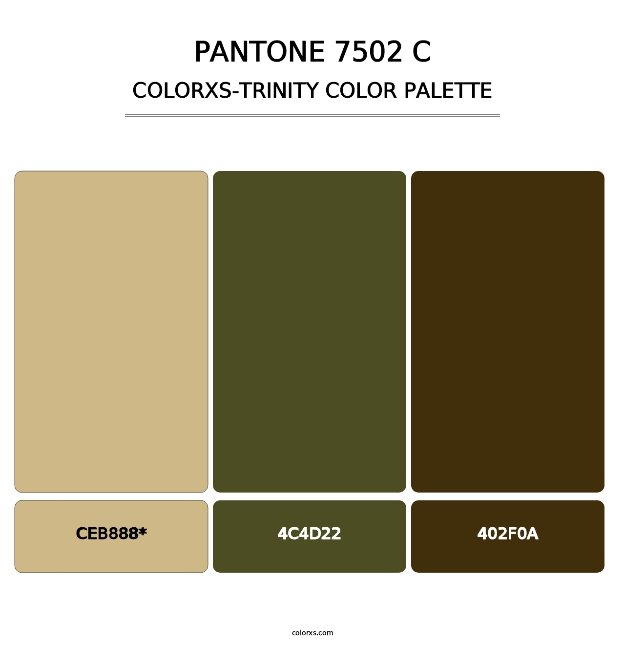 PANTONE 7502 C - Colorxs Trinity Palette