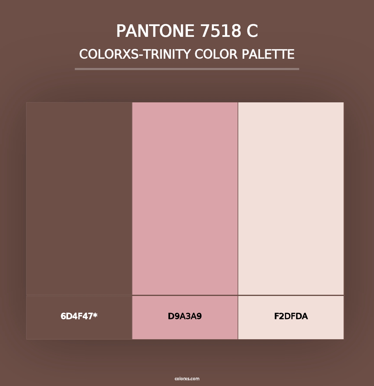 PANTONE 7518 C - Colorxs Trinity Palette