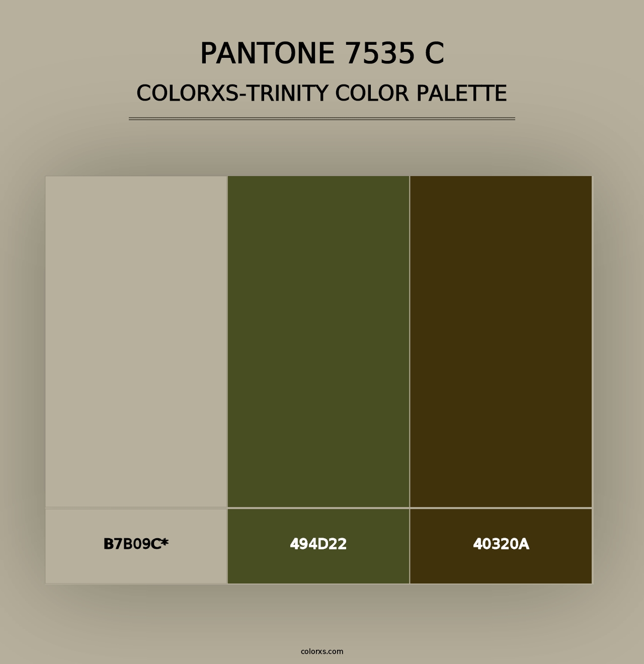 PANTONE 7535 C - Colorxs Trinity Palette