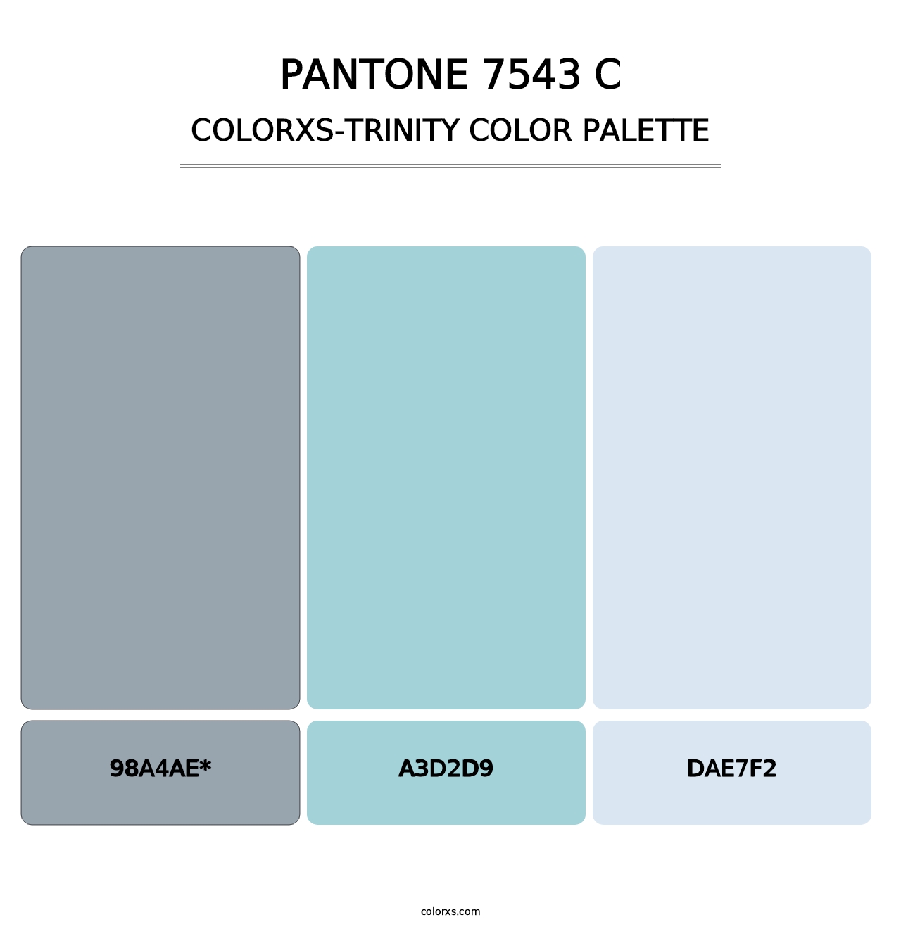 PANTONE 7543 C - Colorxs Trinity Palette