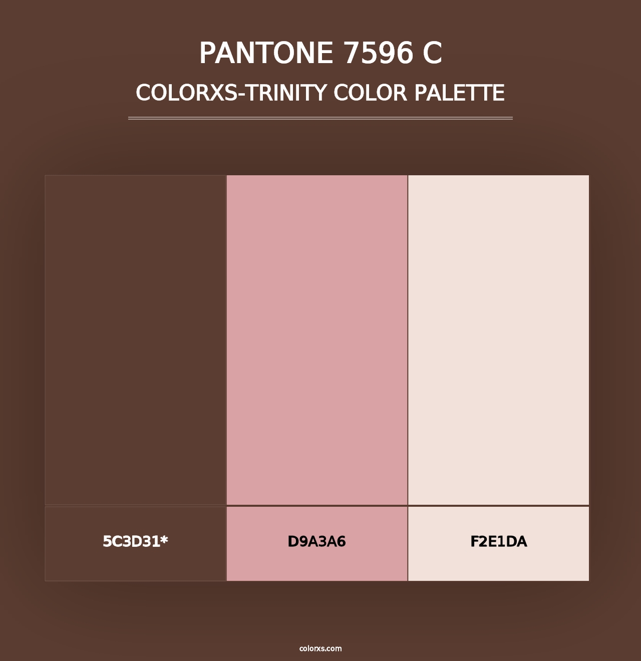 PANTONE 7596 C - Colorxs Trinity Palette