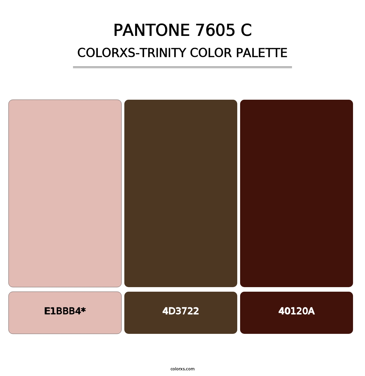 PANTONE 7605 C - Colorxs Trinity Palette