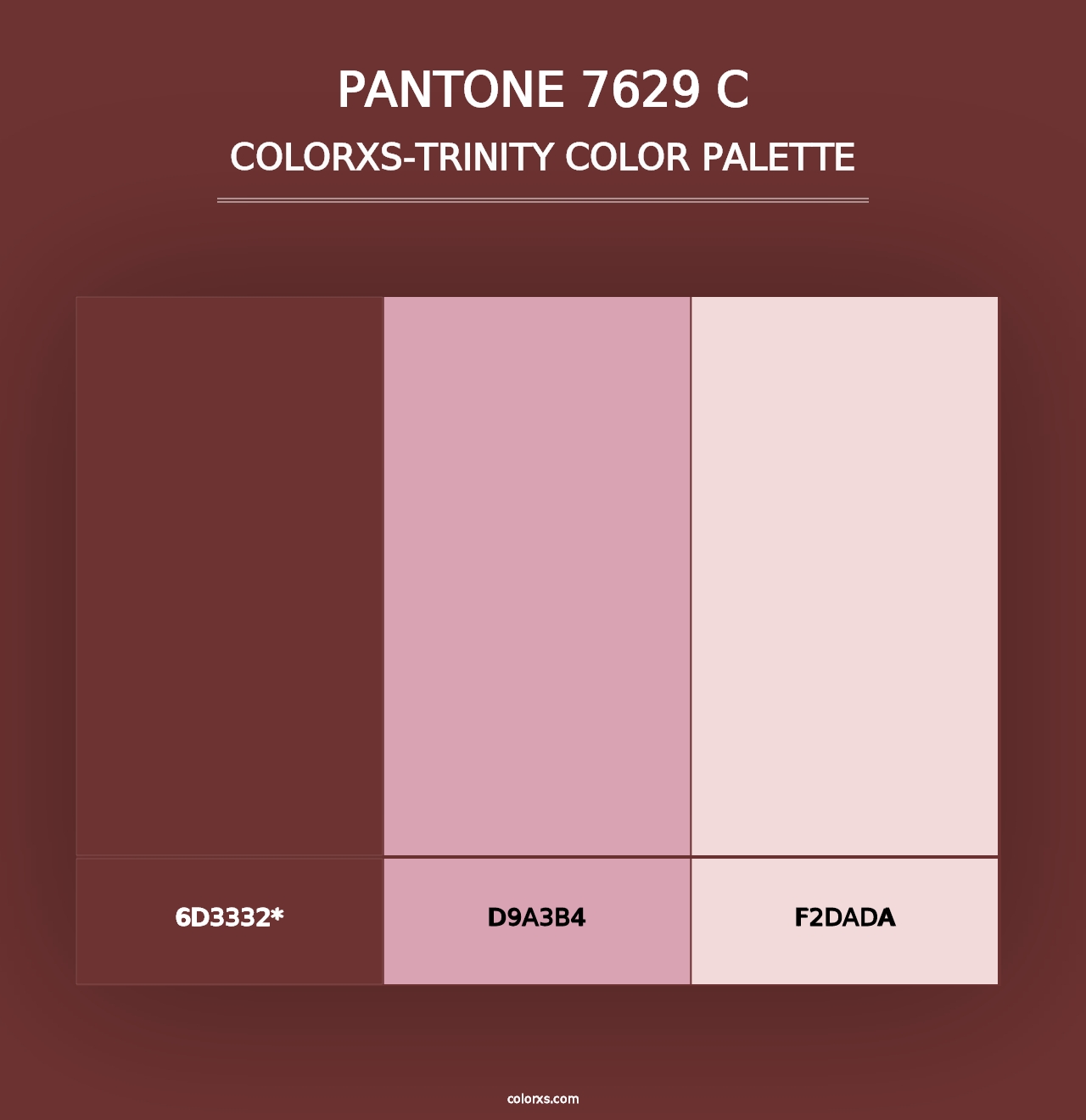 PANTONE 7629 C - Colorxs Trinity Palette