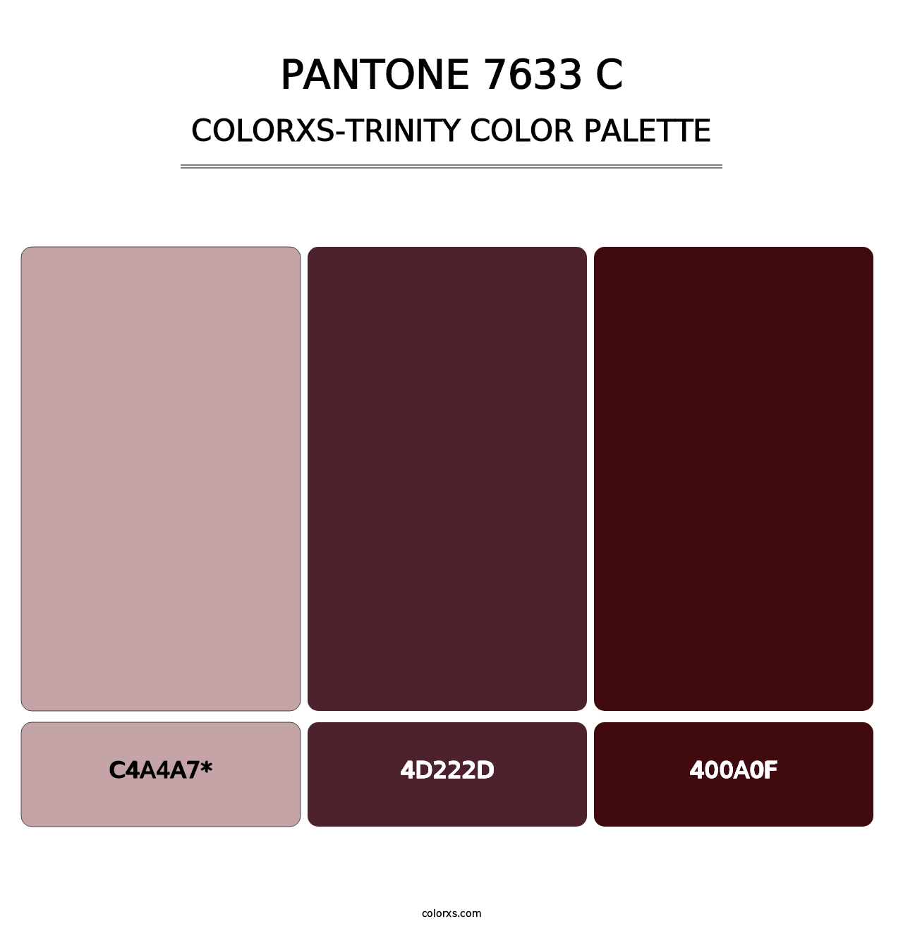 PANTONE 7633 C - Colorxs Trinity Palette