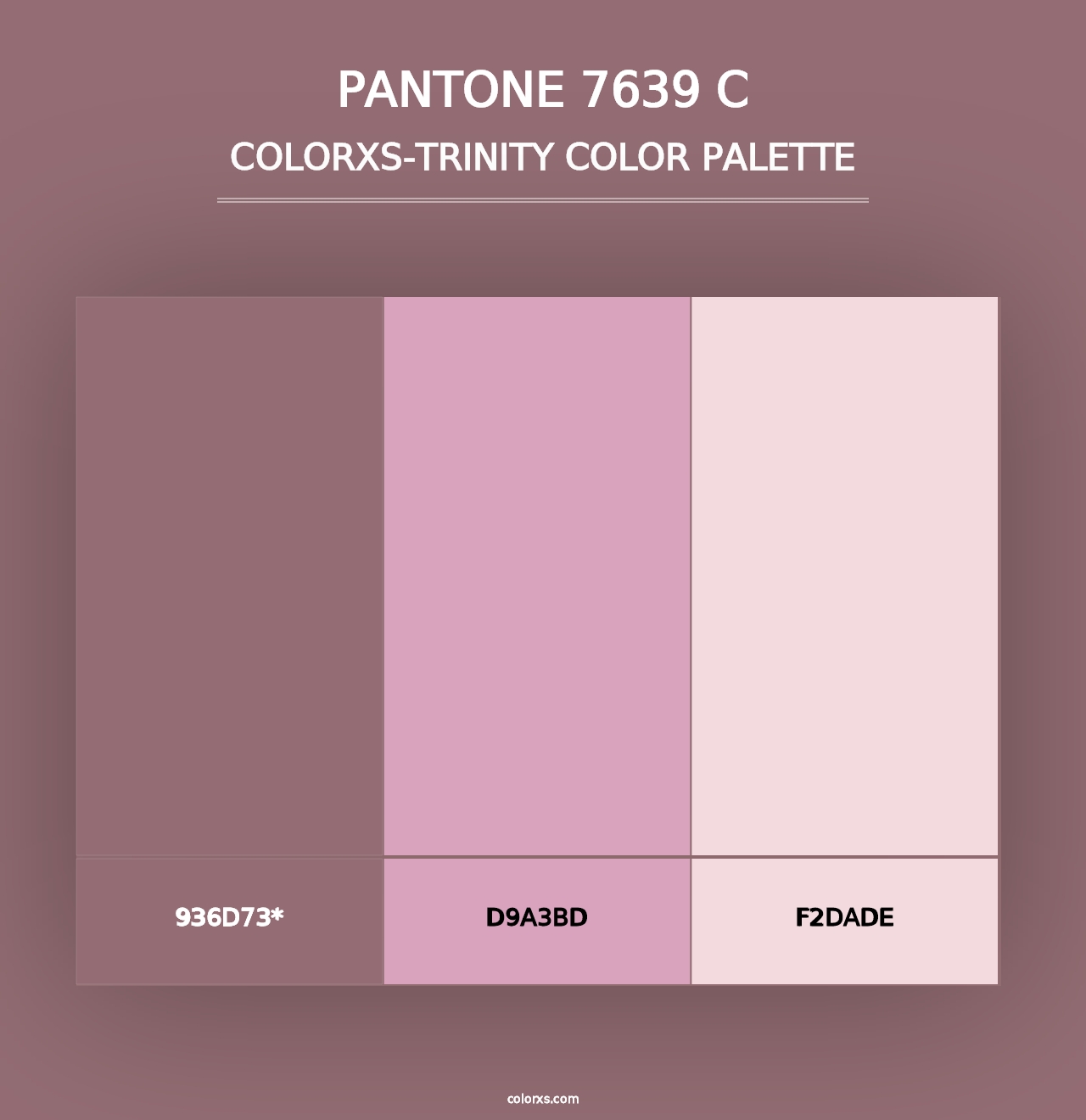 PANTONE 7639 C - Colorxs Trinity Palette