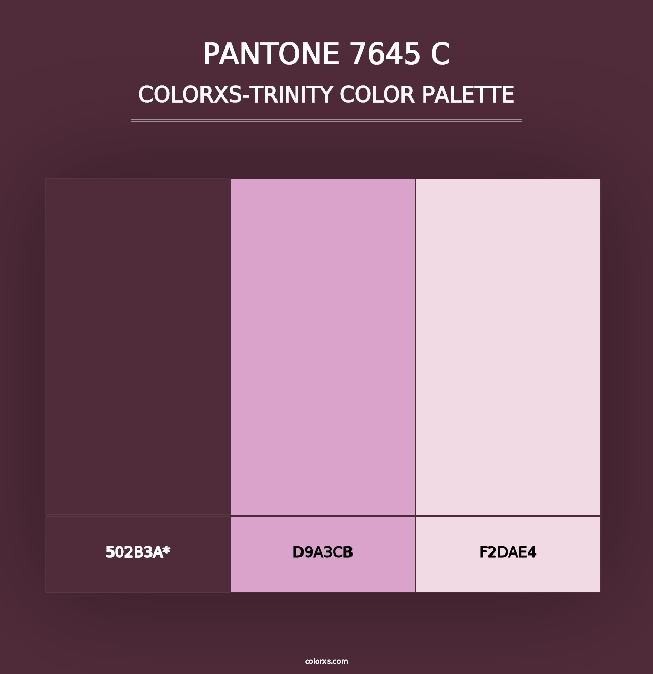 PANTONE 7645 C - Colorxs Trinity Palette