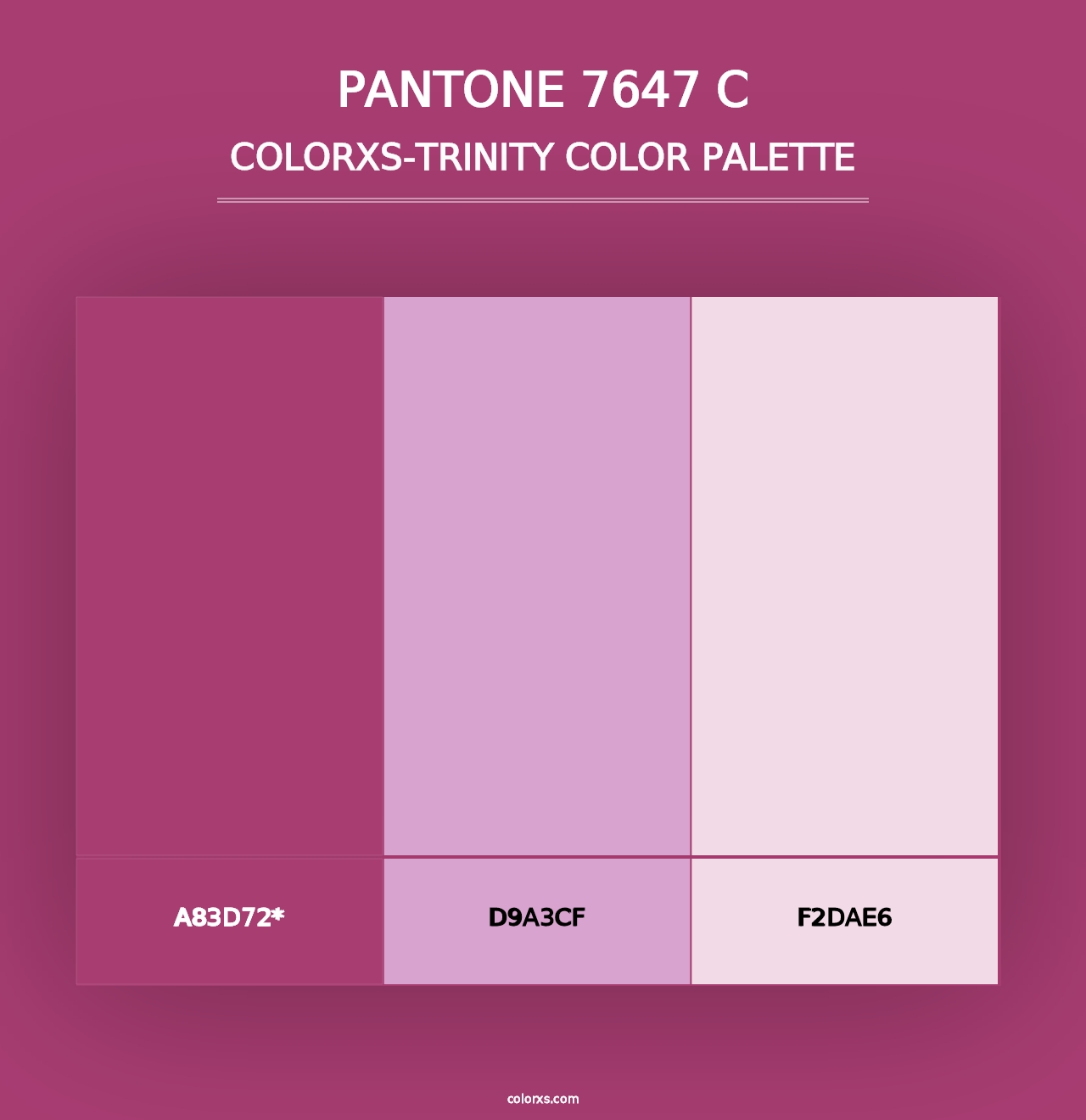 PANTONE 7647 C - Colorxs Trinity Palette