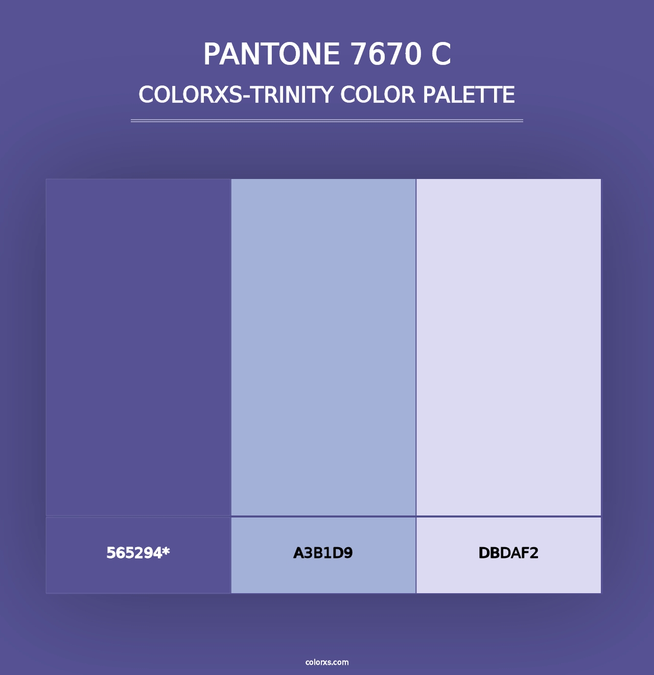 PANTONE 7670 C - Colorxs Trinity Palette