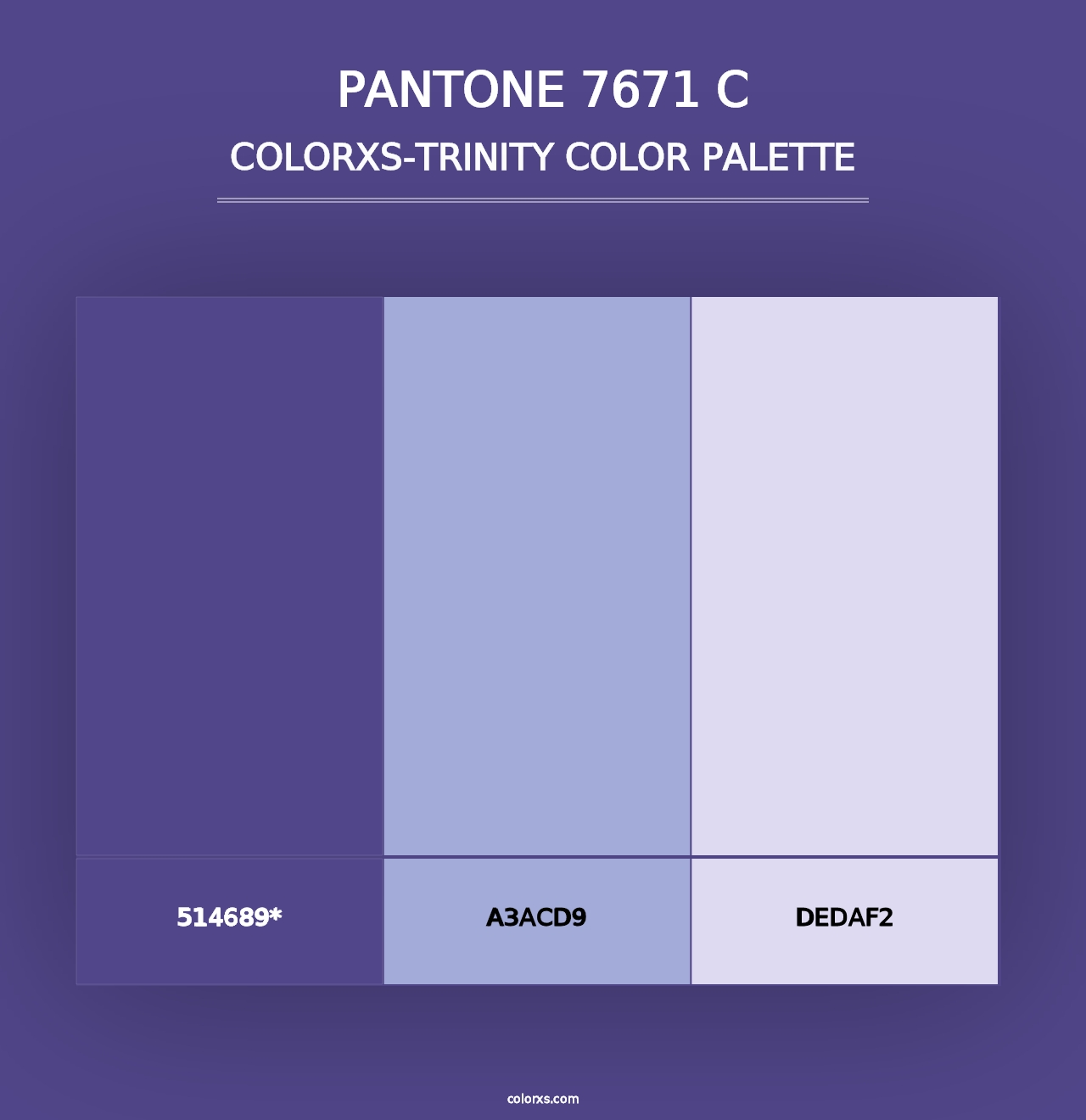 PANTONE 7671 C - Colorxs Trinity Palette