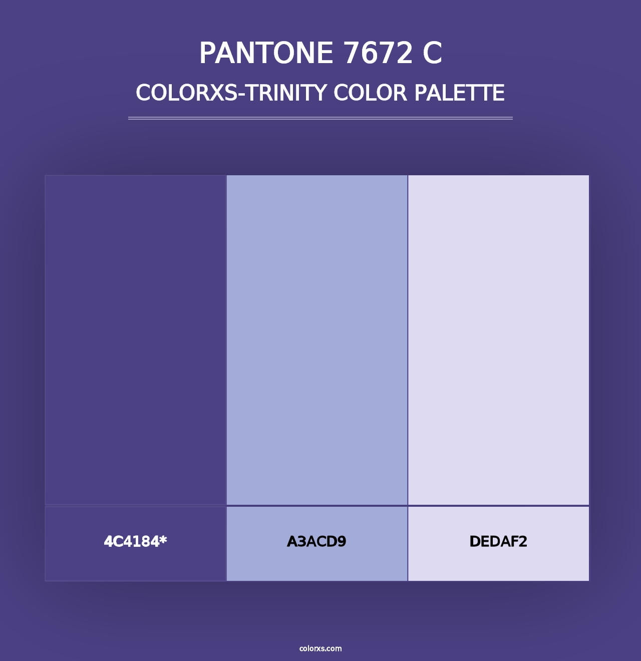 PANTONE 7672 C - Colorxs Trinity Palette