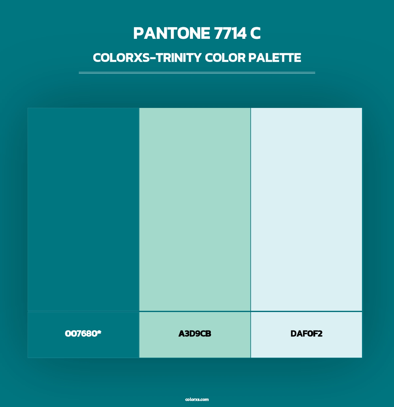 PANTONE 7714 C - Colorxs Trinity Palette