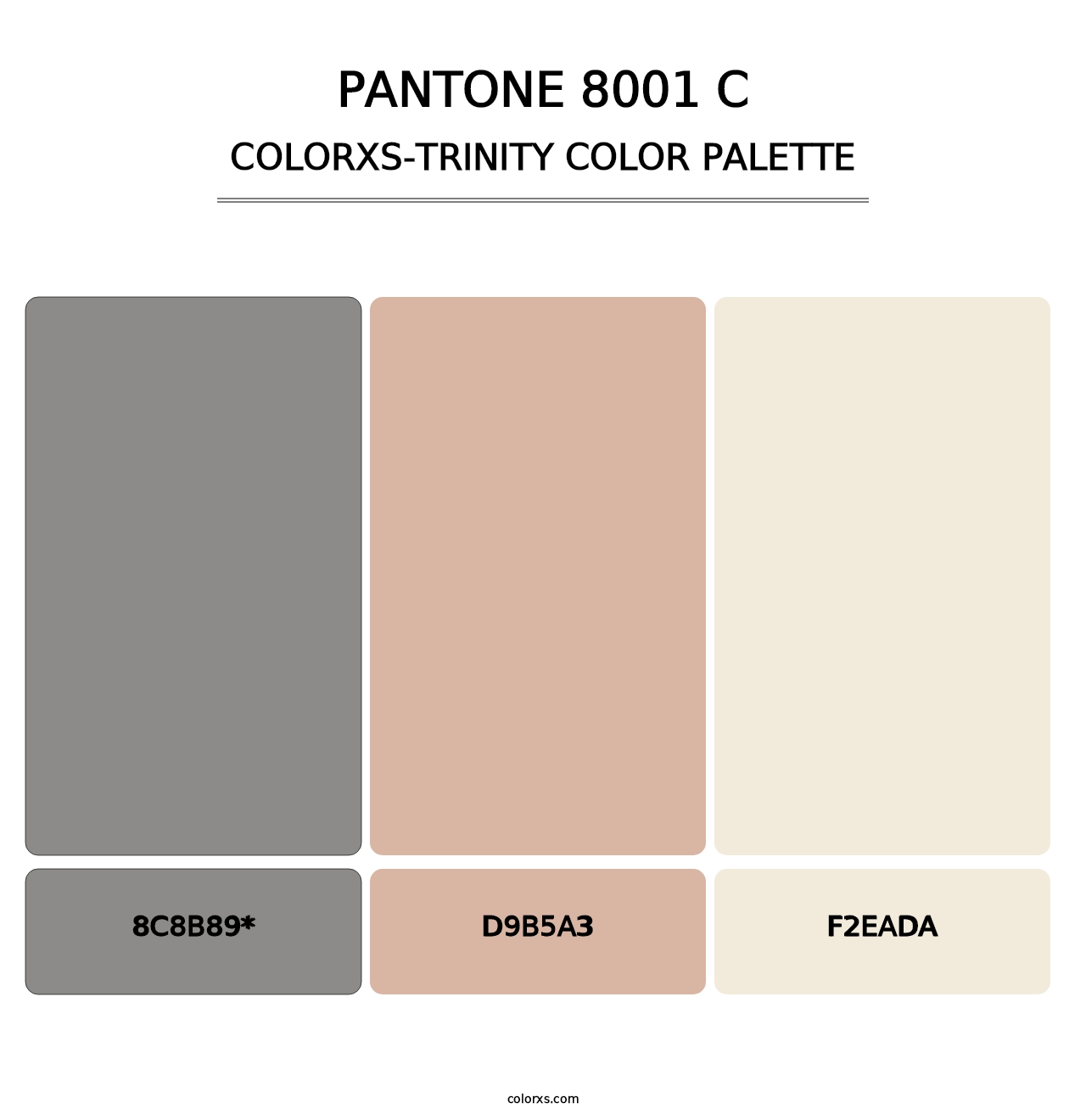 PANTONE 8001 C - Colorxs Trinity Palette