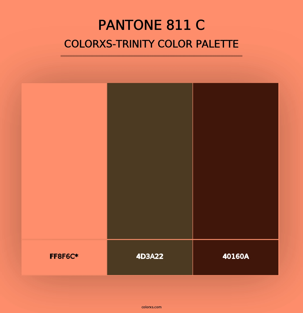 PANTONE 811 C - Colorxs Trinity Palette