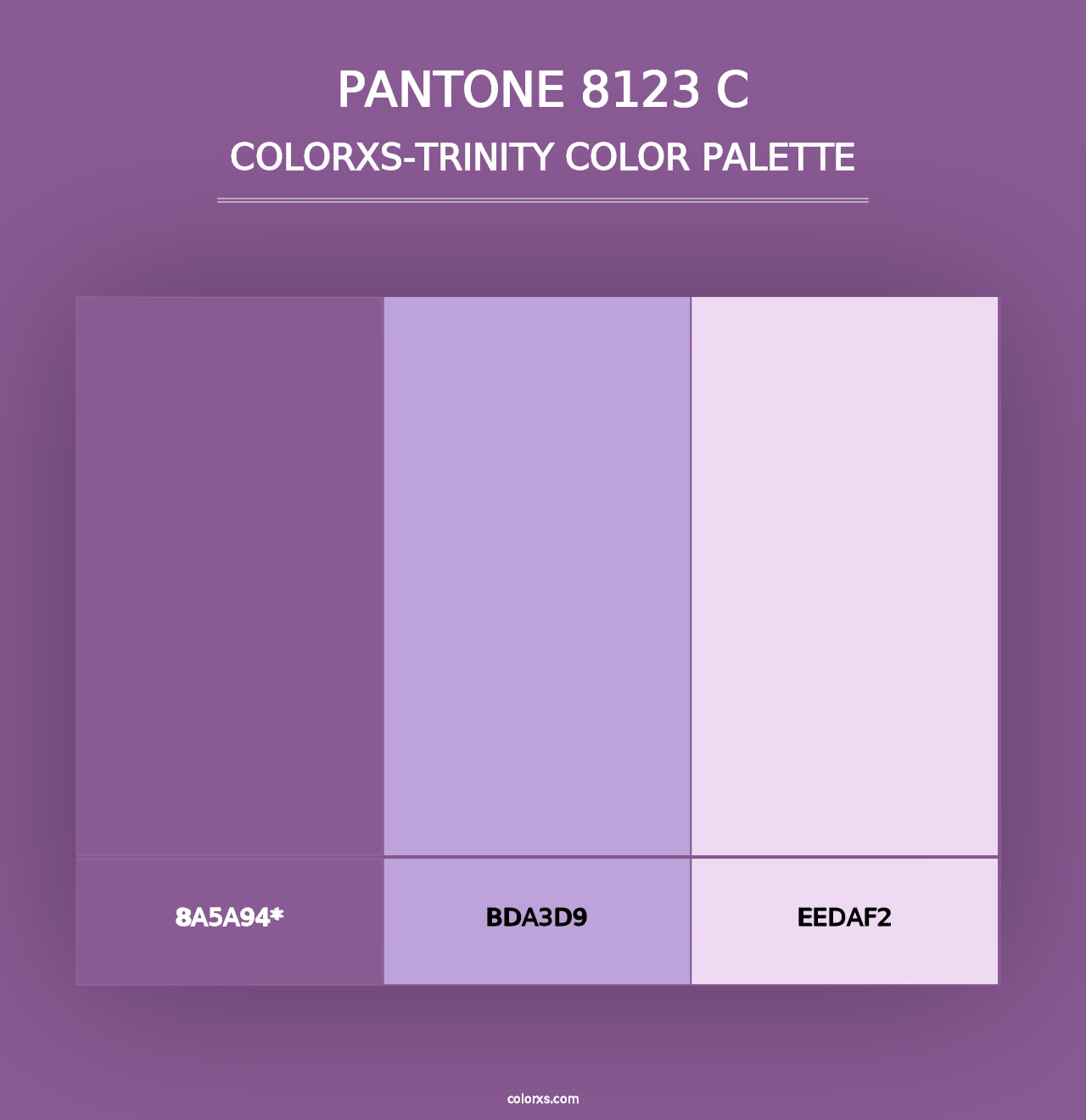 PANTONE 8123 C - Colorxs Trinity Palette