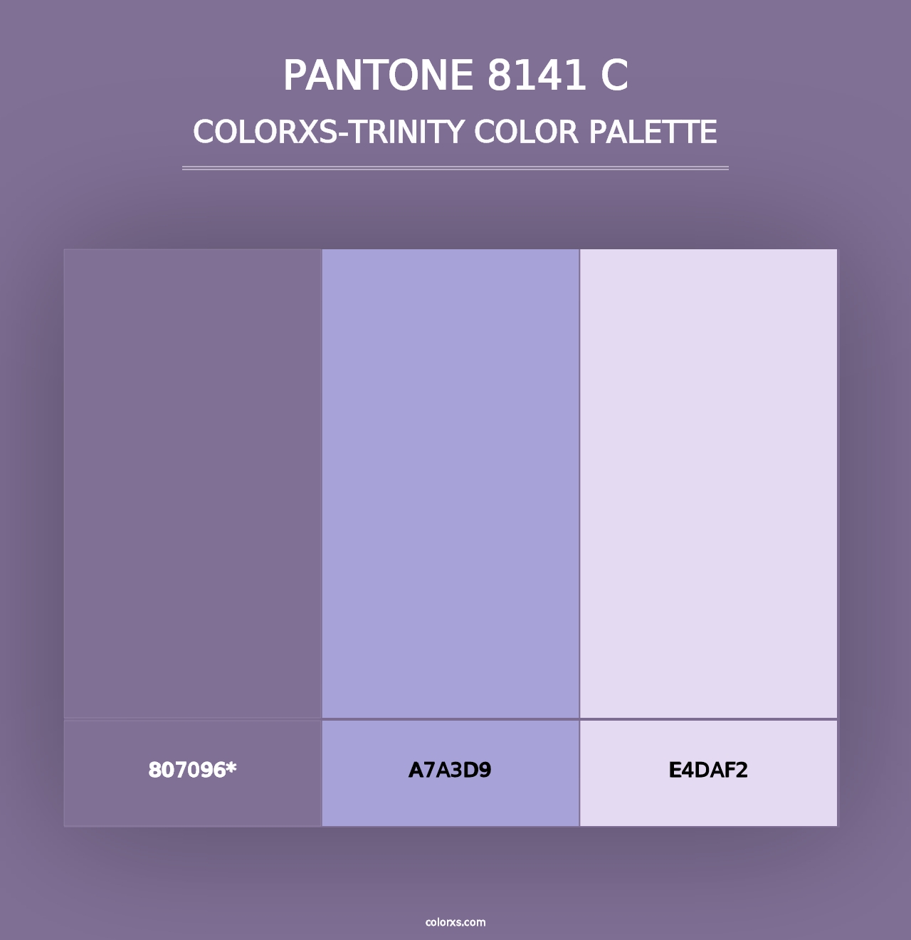 PANTONE 8141 C - Colorxs Trinity Palette