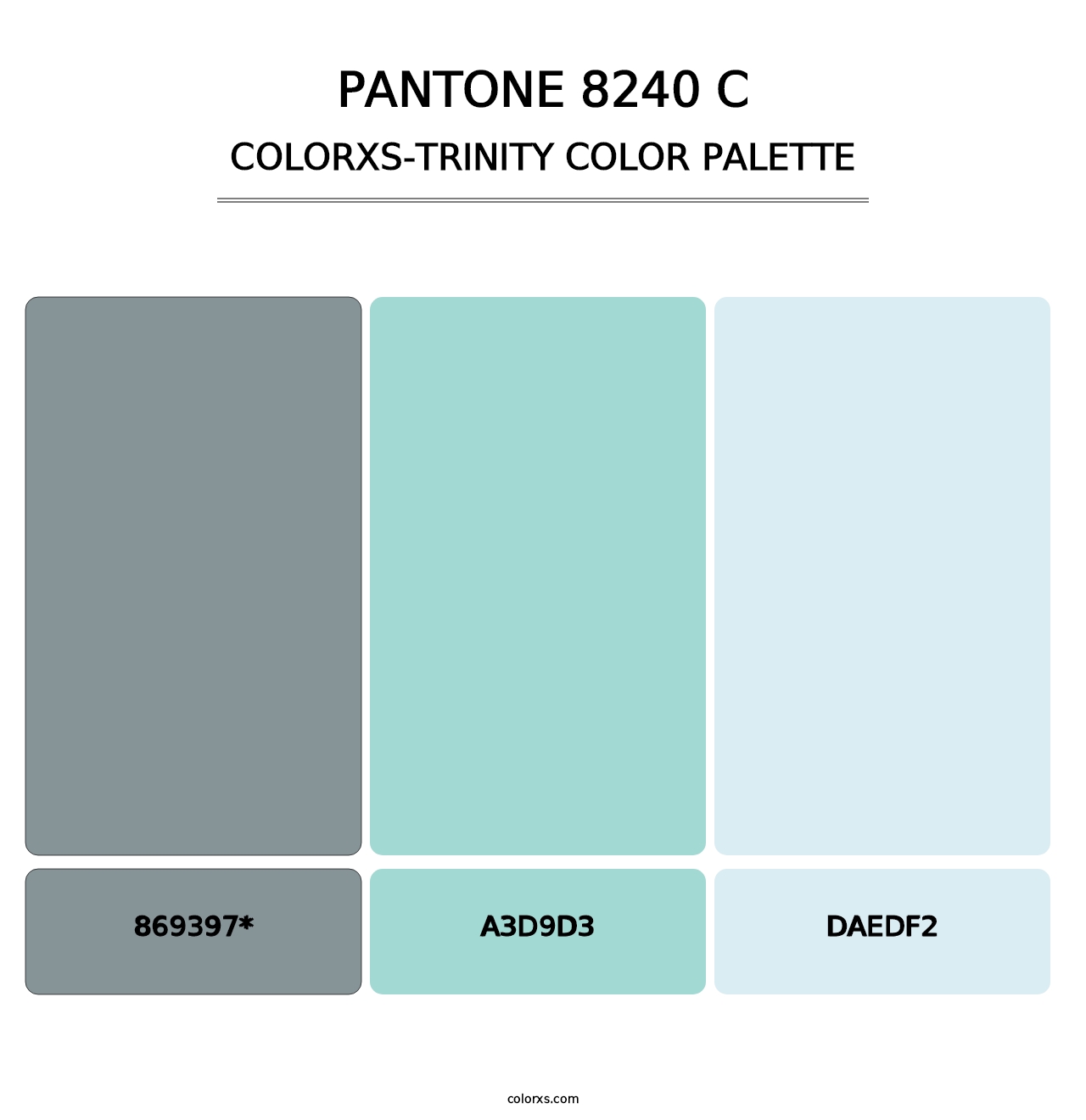 PANTONE 8240 C - Colorxs Trinity Palette