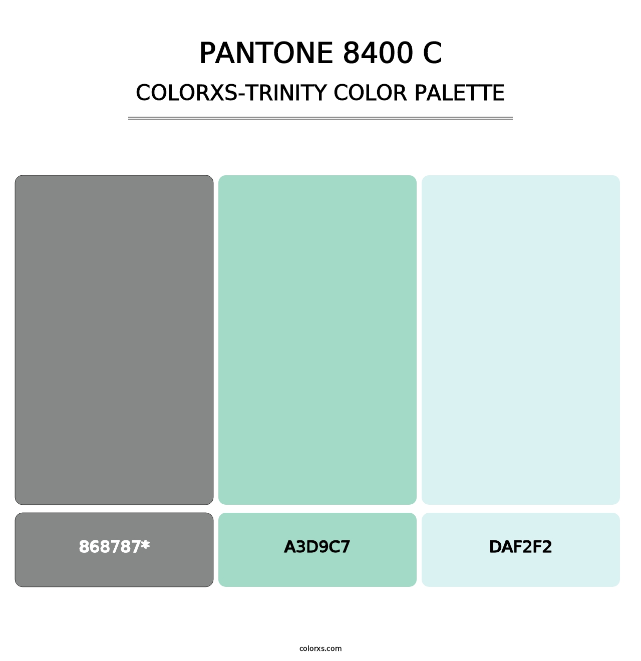 PANTONE 8400 C - Colorxs Trinity Palette