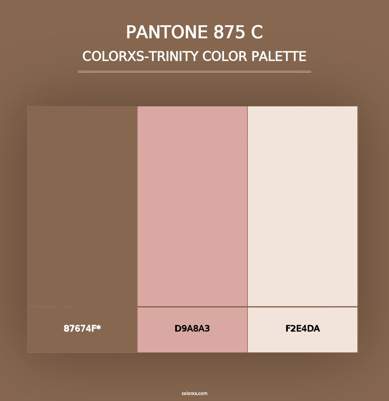 PANTONE 875 C - Colorxs Trinity Palette