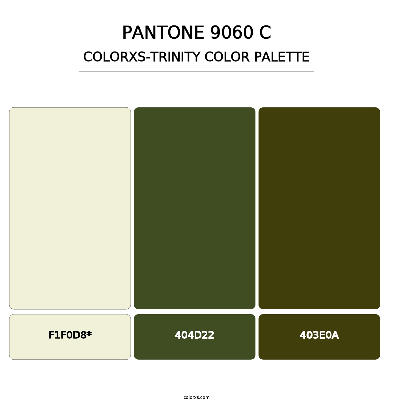 PANTONE 9060 C - Colorxs Trinity Palette