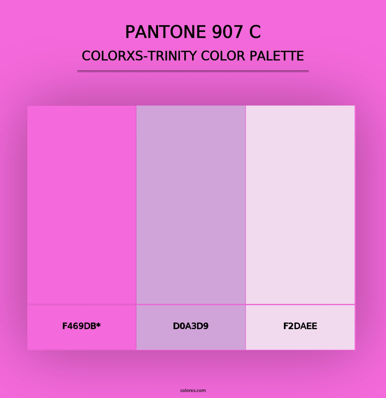 PANTONE 907 C - Colorxs Trinity Palette