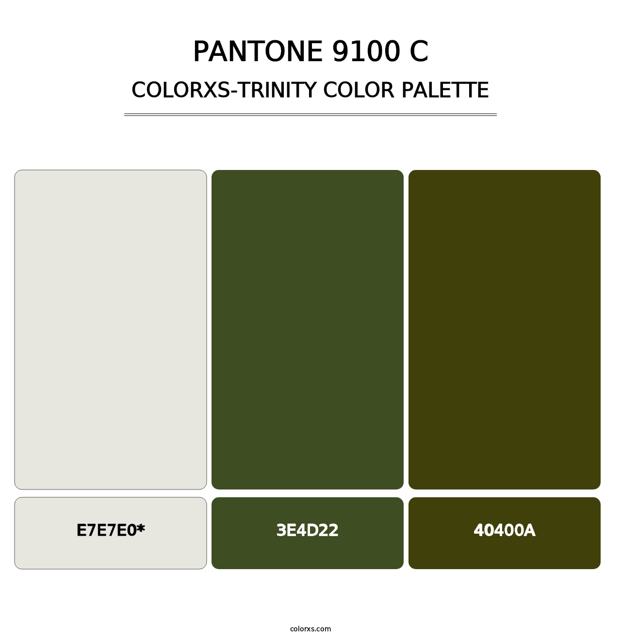 PANTONE 9100 C - Colorxs Trinity Palette