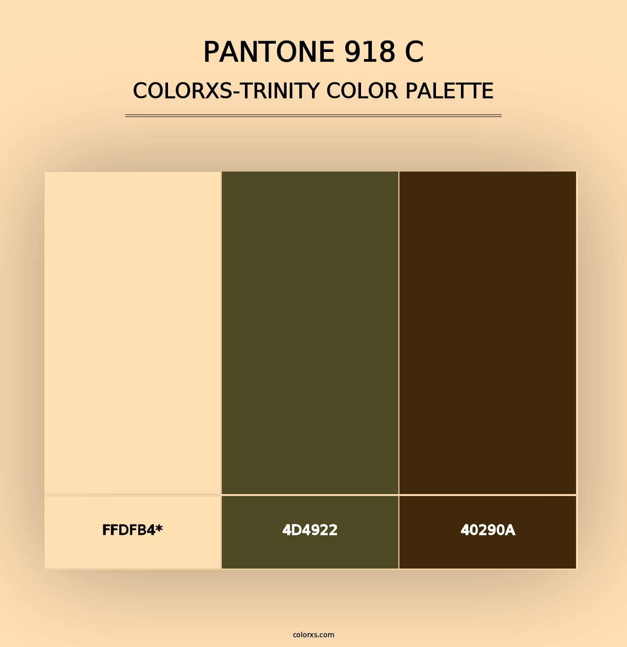 PANTONE 918 C - Colorxs Trinity Palette