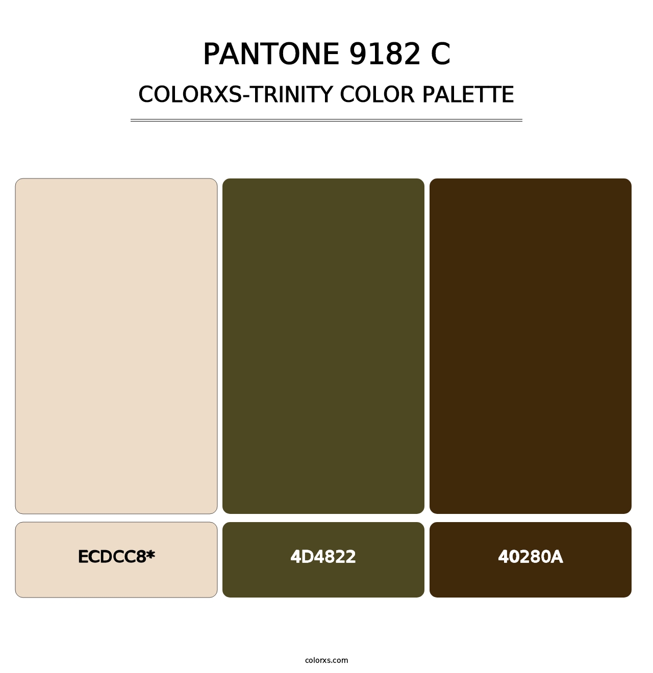PANTONE 9182 C - Colorxs Trinity Palette