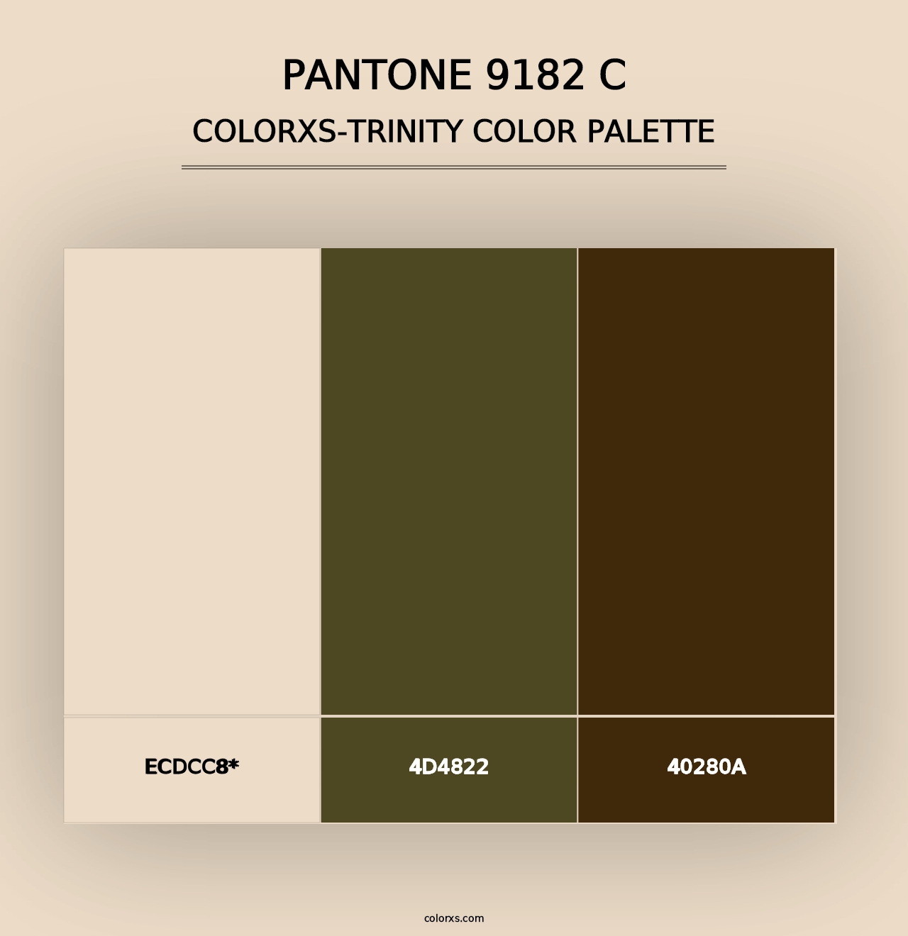 PANTONE 9182 C - Colorxs Trinity Palette