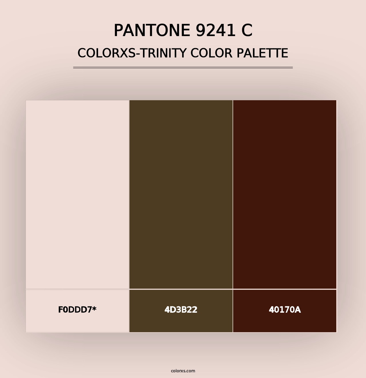 PANTONE 9241 C - Colorxs Trinity Palette