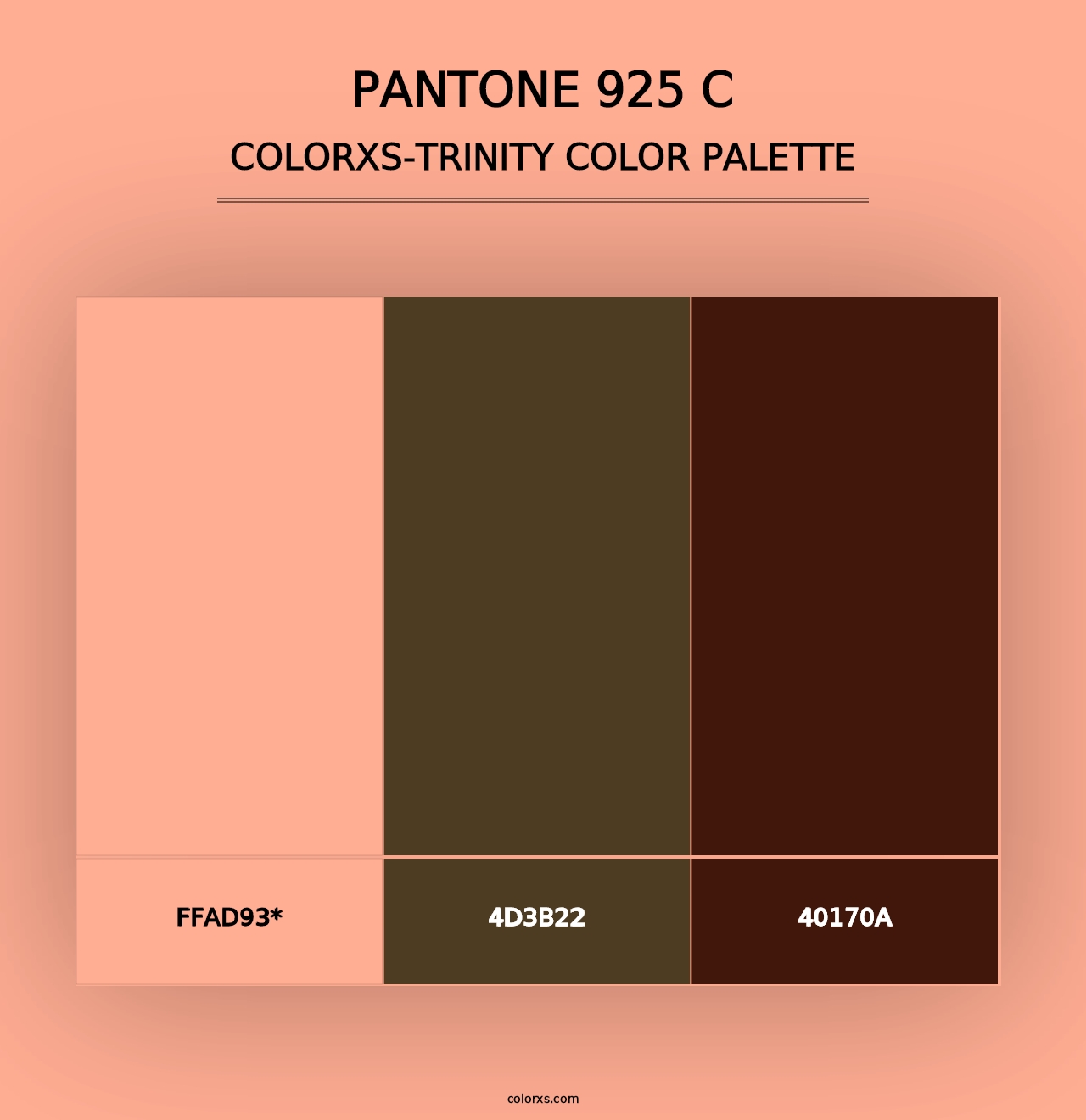 PANTONE 925 C - Colorxs Trinity Palette