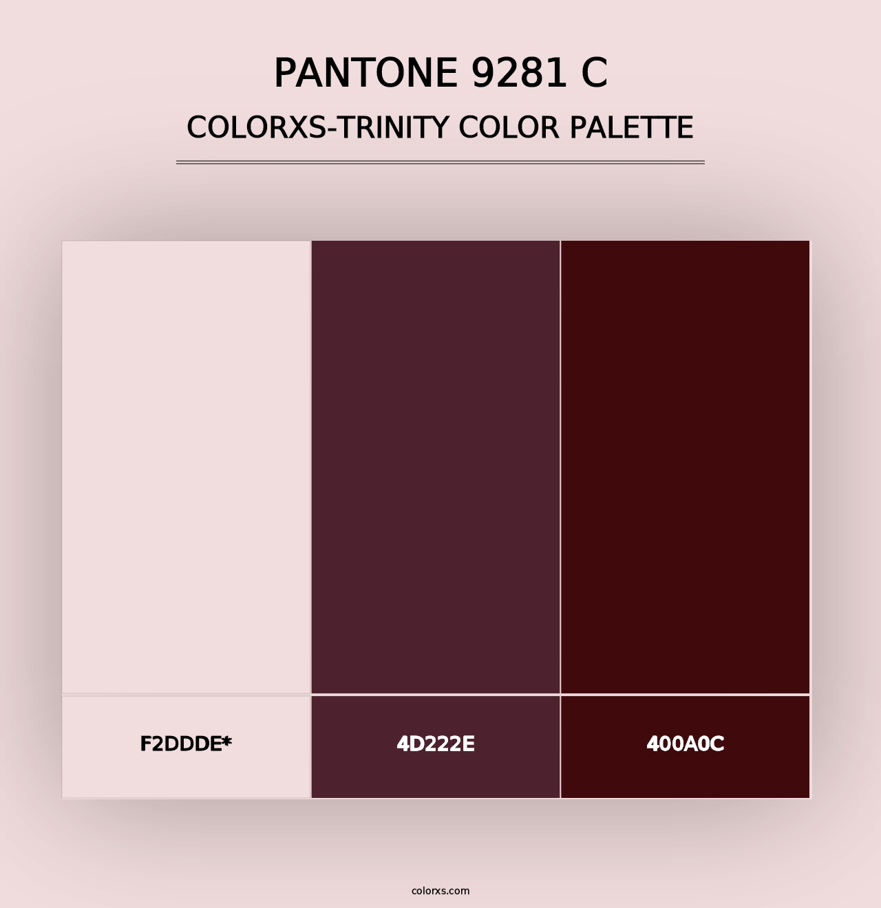 PANTONE 9281 C - Colorxs Trinity Palette