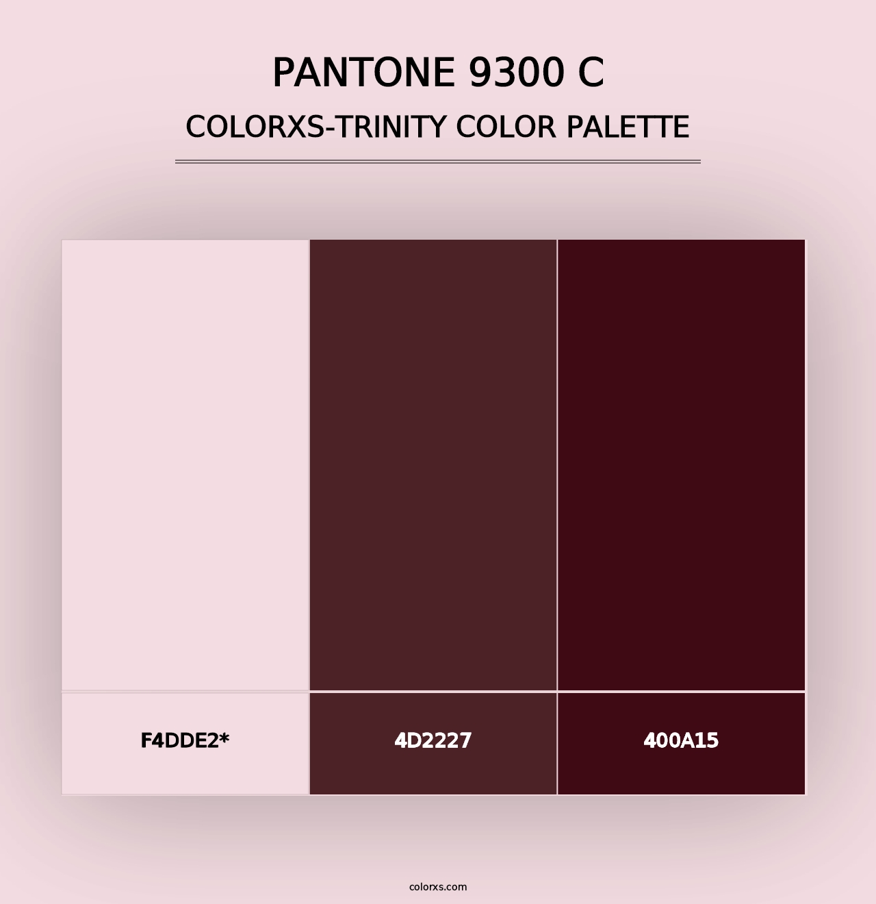 PANTONE 9300 C - Colorxs Trinity Palette