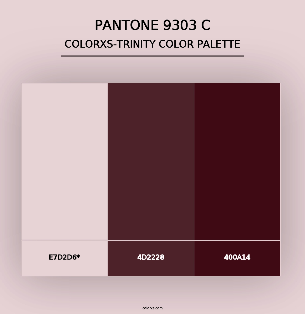 PANTONE 9303 C - Colorxs Trinity Palette