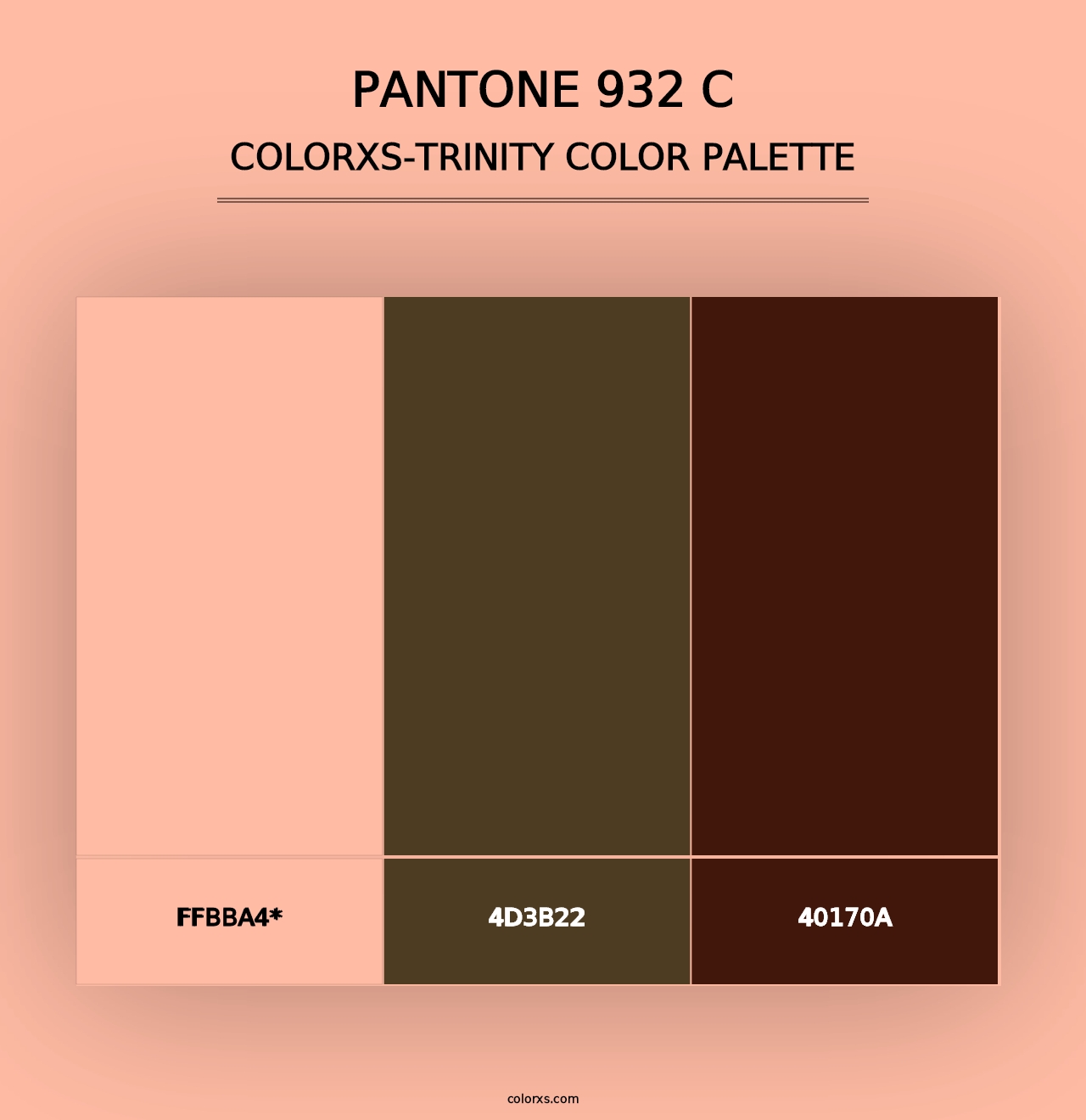 PANTONE 932 C - Colorxs Trinity Palette