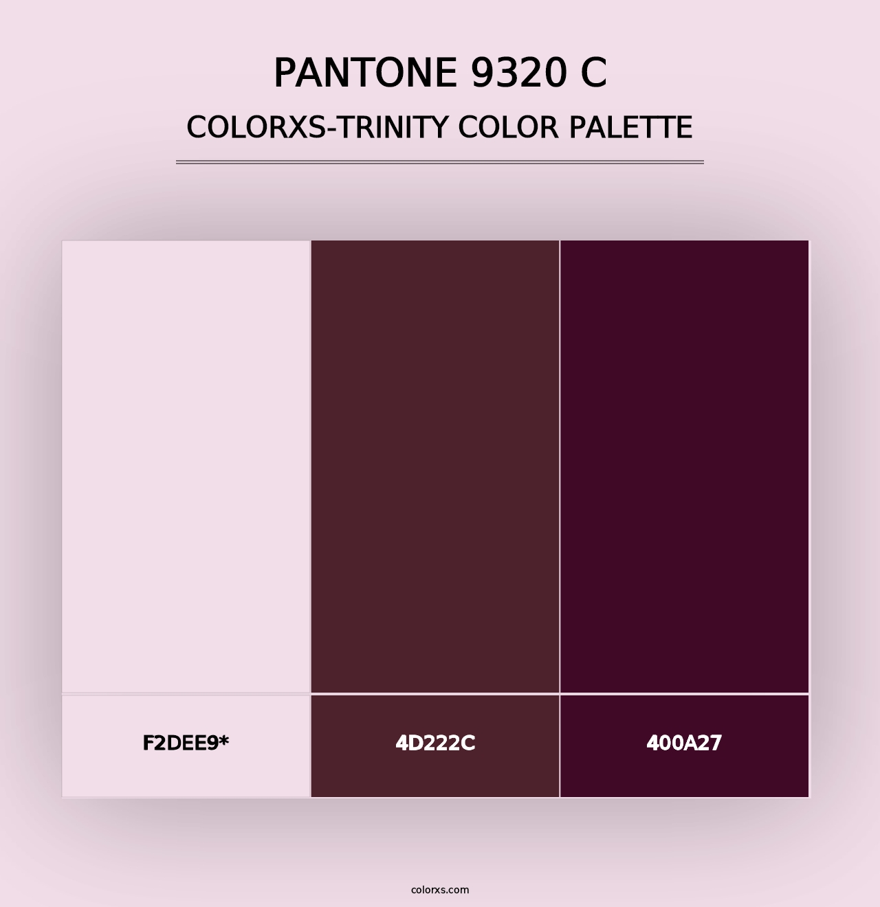 PANTONE 9320 C - Colorxs Trinity Palette